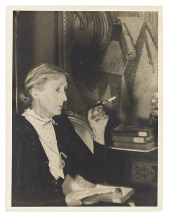 Freund, Gisèle (1908-2000) Two Portraits of Virgina Woolf (1882-1941), One Signed by Freund.